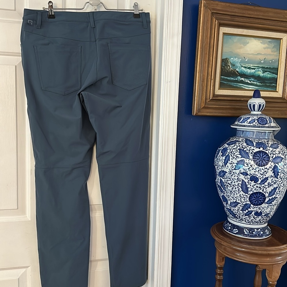 Men’s Lululemon ABC 5 Pocket Pants Blue Iron Classic Fit Size 34 x 32 - Picture 6 of 8